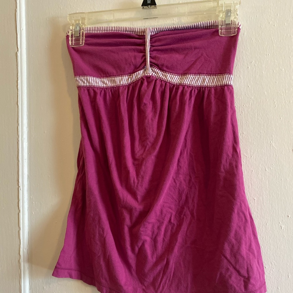 Strapless top